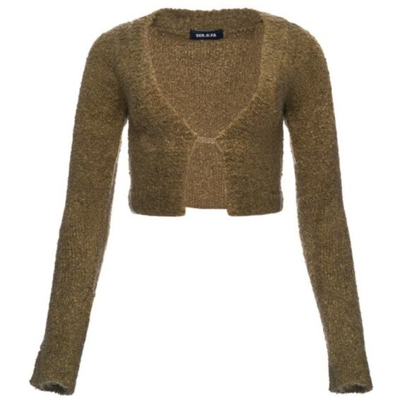 Ser.O.Ya - Bora Boucle Cardigan - Fort Greene - Size XXS - Picture 11 of 11